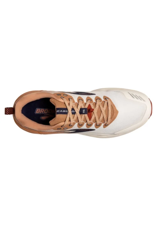 BROOKS Cascadia 16 - Trail Hardloopschoenen - White Biscuit Rooibos - Afbeelding 3