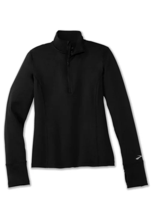 BROOKS Dash 1/2 Zip - Longsleeve - Black - Afbeelding 2