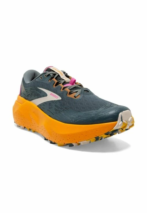 BROOKS Caldera 6 - Trail Hardloopschoenen - Slate Cheddar Silver Gray - Afbeelding 2