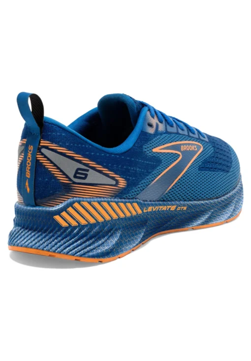 BROOKS Levitate Gts 6 - Stabiliteit Hardloopschoenen - Classic Blue Orange - Afbeelding 4