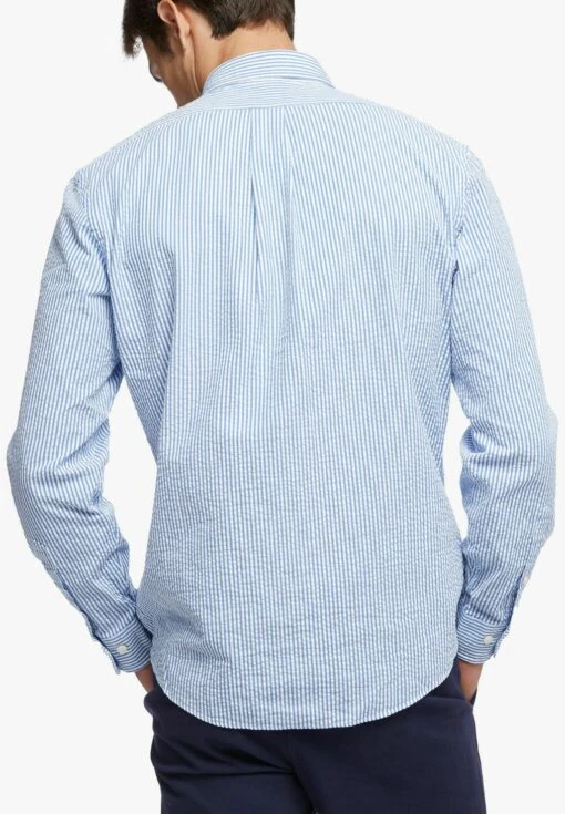 Seersucker- Overhemd - Light Blue - Afbeelding 2