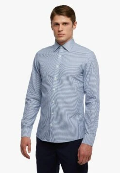 Milano Non Iron Ainsley Collar - Zakelijk Overhemd - Blue