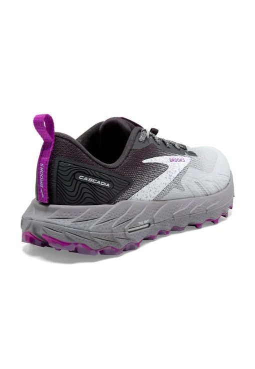 BROOKS Cascadia 17 - Trail Hardloopschoenen - Oyster Blackened Pearl Purple - Afbeelding 4