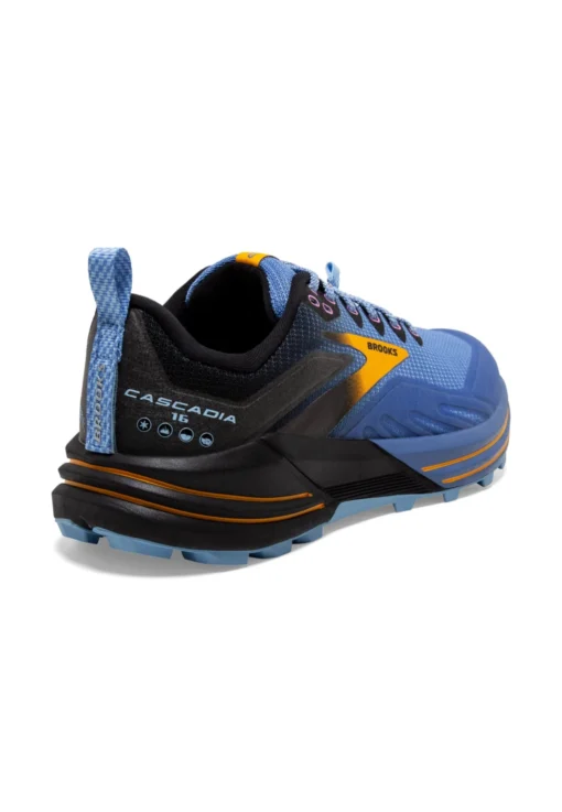 BROOKS Cascadia 16 - Trail Hardloopschoenen - Blue Black Yellow - Afbeelding 3