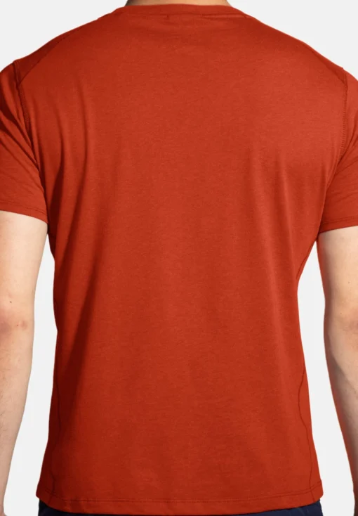 Distance Short Sleeve 2.0 - T-Shirt Print - Htr Red Clay Brooks Logo - Afbeelding 2