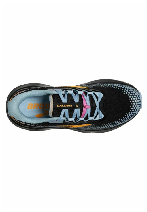 BROOKS Caldera 6 - Trail Hardloopschoenen - Black Blue Yellow - Afbeelding 3