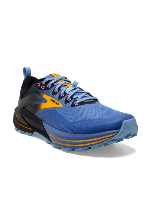 BROOKS Cascadia 16 - Trail Hardloopschoenen - Blue Black Yellow - Afbeelding 5