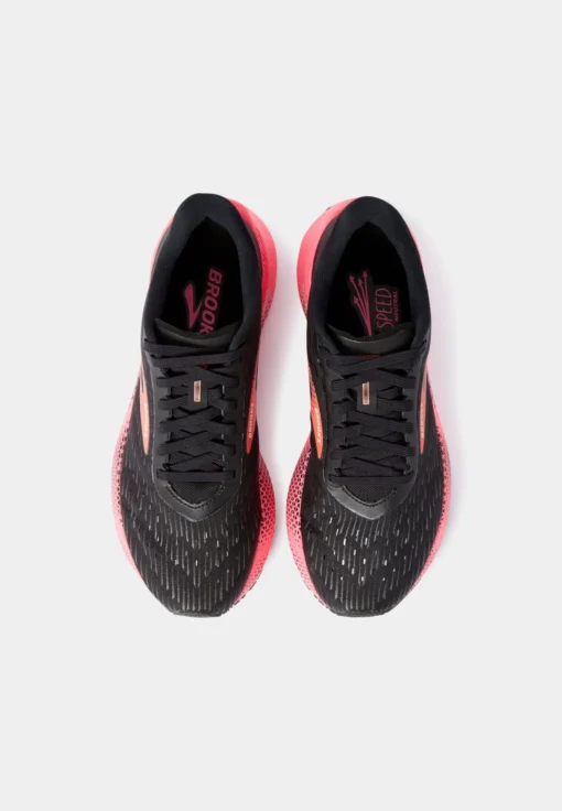 BROOKS Hyperion Tempo - Hardloopschoenen Neutraal - Black Pink Hot Coral - Afbeelding 6