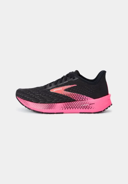 BROOKS Hyperion Tempo - Hardloopschoenen Neutraal - Black Pink Hot Coral - Afbeelding 3