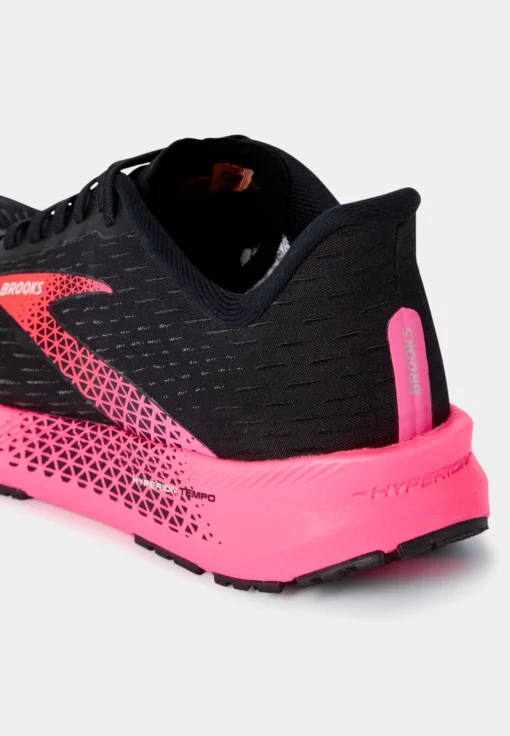 BROOKS Hyperion Tempo - Hardloopschoenen Neutraal - Black Pink Hot Coral - Afbeelding 4