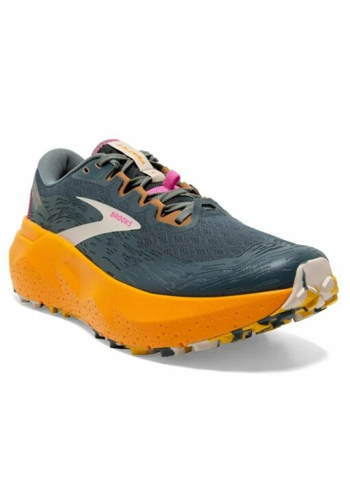 BROOKS Caldera 6 - Trail Hardloopschoenen - Slate Cheddar/Silver Gray - Afbeelding 2