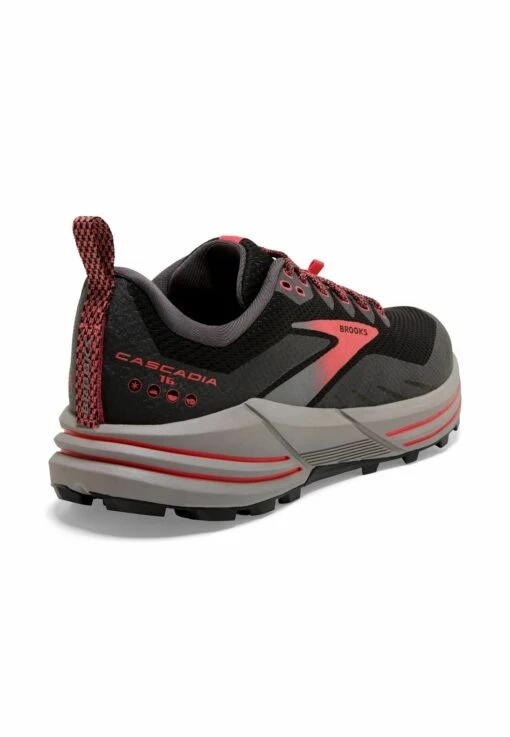 BROOKS Cascadia 16 Gtx - Trail Hardloopschoenen - Black Blackened Pearl Coral - Afbeelding 4