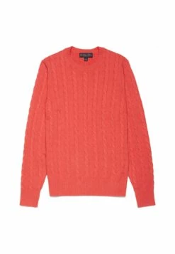 Supima Cable Crewneck- Trui - Red