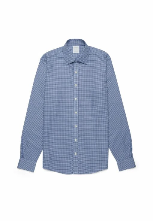 Milano Non-Iron Ainsley Collar- Overhemd - Blue