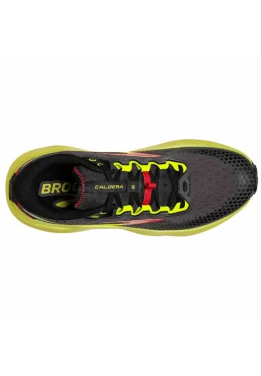 BROOKS Caldera 6 - Trail Hardloopschoenen - Black Fiery Red Blazing Yellow - Afbeelding 6