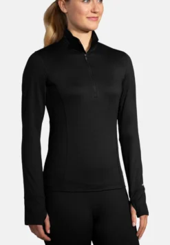 BROOKS Dash 1/2 Zip - Longsleeve - Black