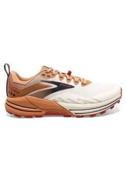 BROOKS Cascadia 16 - Trail Hardloopschoenen - White Biscuit Rooibos