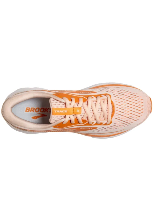 BROOKS Trace 2 - Hardloopschoenen Neutraal - Pale Peach Tangerine White - Afbeelding 4