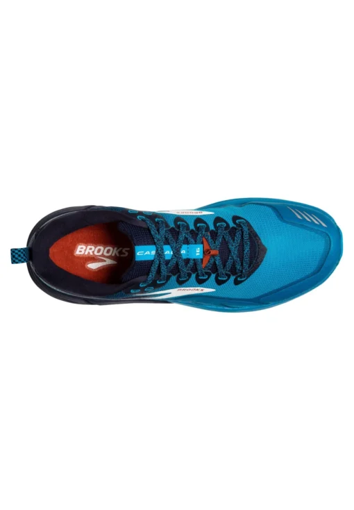 BROOKS Cascadia 16 - Trail Hardloopschoenen - Peacoat Atomic Blue Rooibos - Afbeelding 3