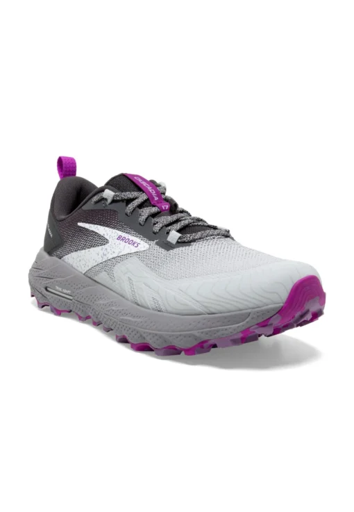 BROOKS Cascadia 17 - Trail Hardloopschoenen - Oyster Blackened Pearl Purple - Afbeelding 2