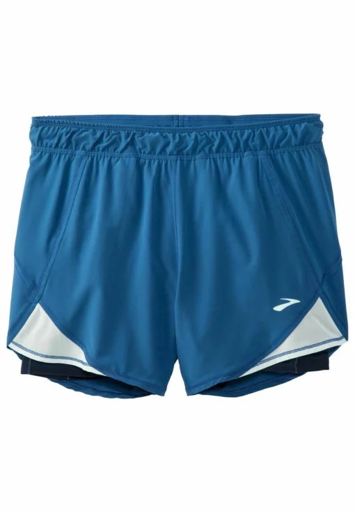 BROOKS Chaser 5" 2-In-1 Short - Korte Broeken - Blue Ash Ice Blue Navy - Afbeelding 5
