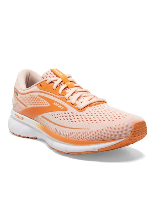BROOKS Trace 2 - Hardloopschoenen Neutraal - Pale Peach Tangerine White - Afbeelding 2