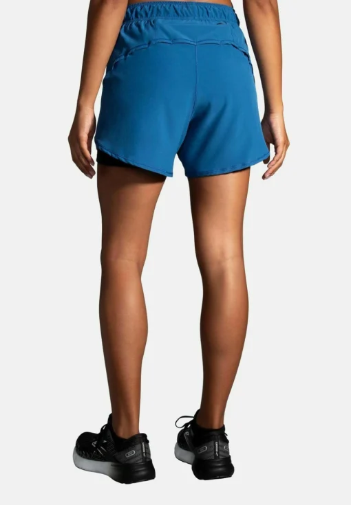BROOKS Chaser 5" 2-In-1 Short - Korte Broeken - Blue Ash Ice Blue Navy - Afbeelding 2