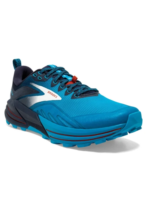 BROOKS Cascadia 16 - Trail Hardloopschoenen - Peacoat Atomic Blue Rooibos - Afbeelding 2