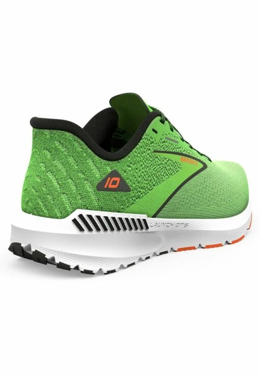 BROOKS Launch Gts 10 - Stabiliteit Hardloopschoenen - Green Gecko Red Orange White - Afbeelding 4