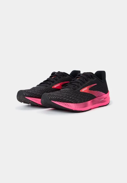 BROOKS Hyperion Tempo - Hardloopschoenen Neutraal - Black Pink Hot Coral - Afbeelding 5