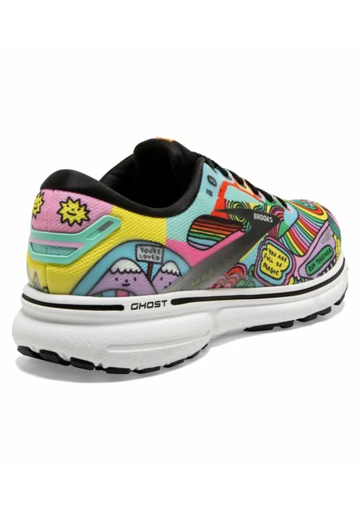 BROOKS Ghost 15 - Hardloopschoenen Neutraal - Black White Multi - Afbeelding 4