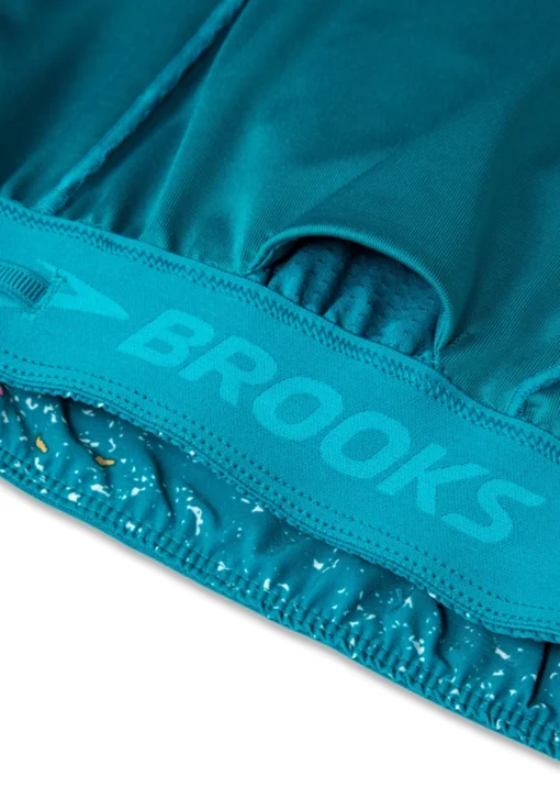 BROOKS Chaser 5" 2-In-1 Short - Korte Broeken - Lagoon Speckle Print Lagoon - Afbeelding 9