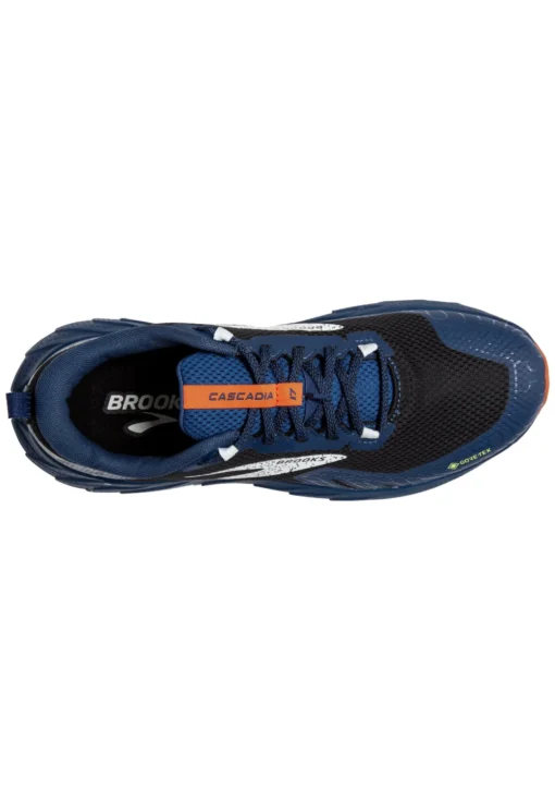 BROOKS Cascadia 17 Gtx - Trail Hardloopschoenen - Black/Blue Firecracker - Afbeelding 4