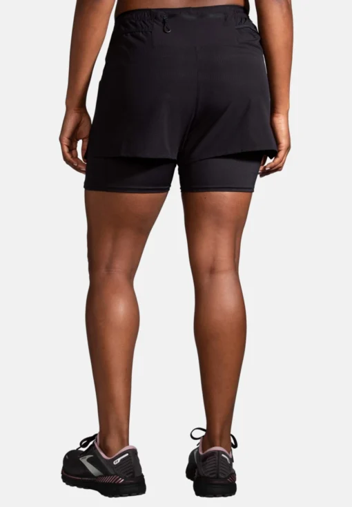 BROOKS High Point 3" 2-In-1 Short - Korte Broeken - Black - Afbeelding 2