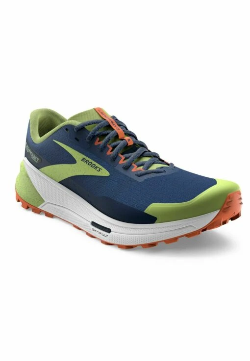 BROOKS Catamount 2 - Trail Hardloopschoenen - Navy Firecracker Sharp Green - Afbeelding 2