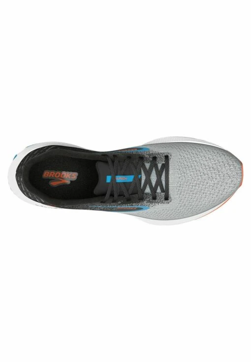 BROOKS Launch 10 - Hardloopschoenen Neutraal - Black/Grey/Orange Clown Fish - Afbeelding 3