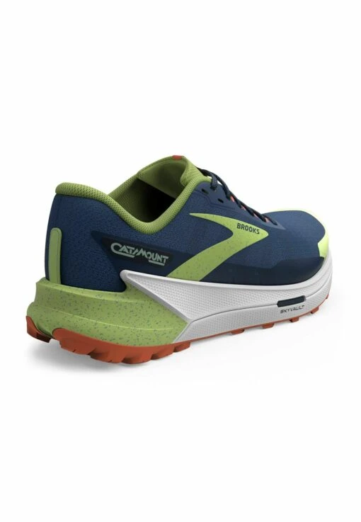 BROOKS Catamount 2 - Trail Hardloopschoenen - Navy Firecracker Sharp Green - Afbeelding 4