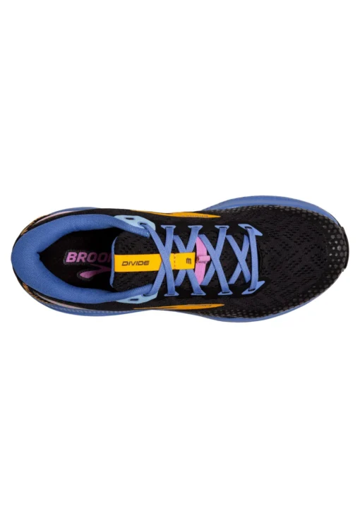 BROOKS Divide 3 - Trail Hardloopschoenen - Black Blue Yellow - Afbeelding 3