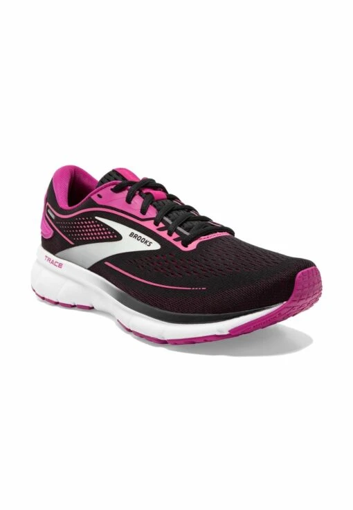 BROOKS Trace 2 - Hardloopschoenen Neutraal - Black Festival Fuchsia Pink Flambe - Afbeelding 2