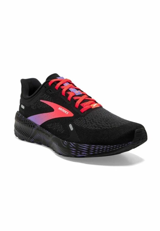 BROOKS Launch Gts 9 - Stabiliteit Hardloopschoenen - Black Coral Purple - Afbeelding 2