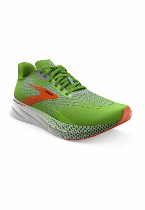 BROOKS Hyperion Max - Hardloopschoenen Neutraal - Green Gecko Red Orange White - Afbeelding 2
