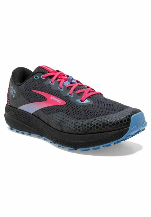 BROOKS Divide 3 - Trail Hardloopschoenen - Ebony Black Diva Pink - Afbeelding 2