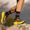 BROOKS Caldera 6 - Trail Hardloopschoenen - Black Fiery Red Blazing Yellow