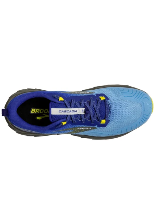 BROOKS Cascadia 17 - Trail Hardloopschoenen - Blue Surf The Web Sulphur - Afbeelding 3
