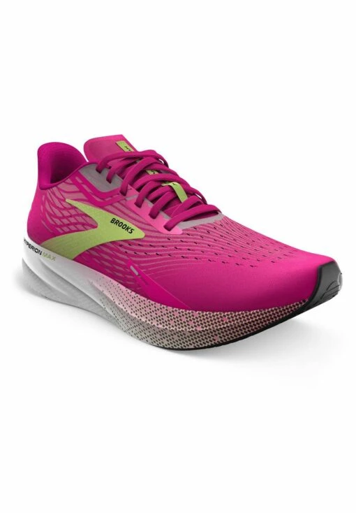 BROOKS Hyperion Max - Hardloopschoenen Neutraal - Pink Glo/Green/Black - Afbeelding 2